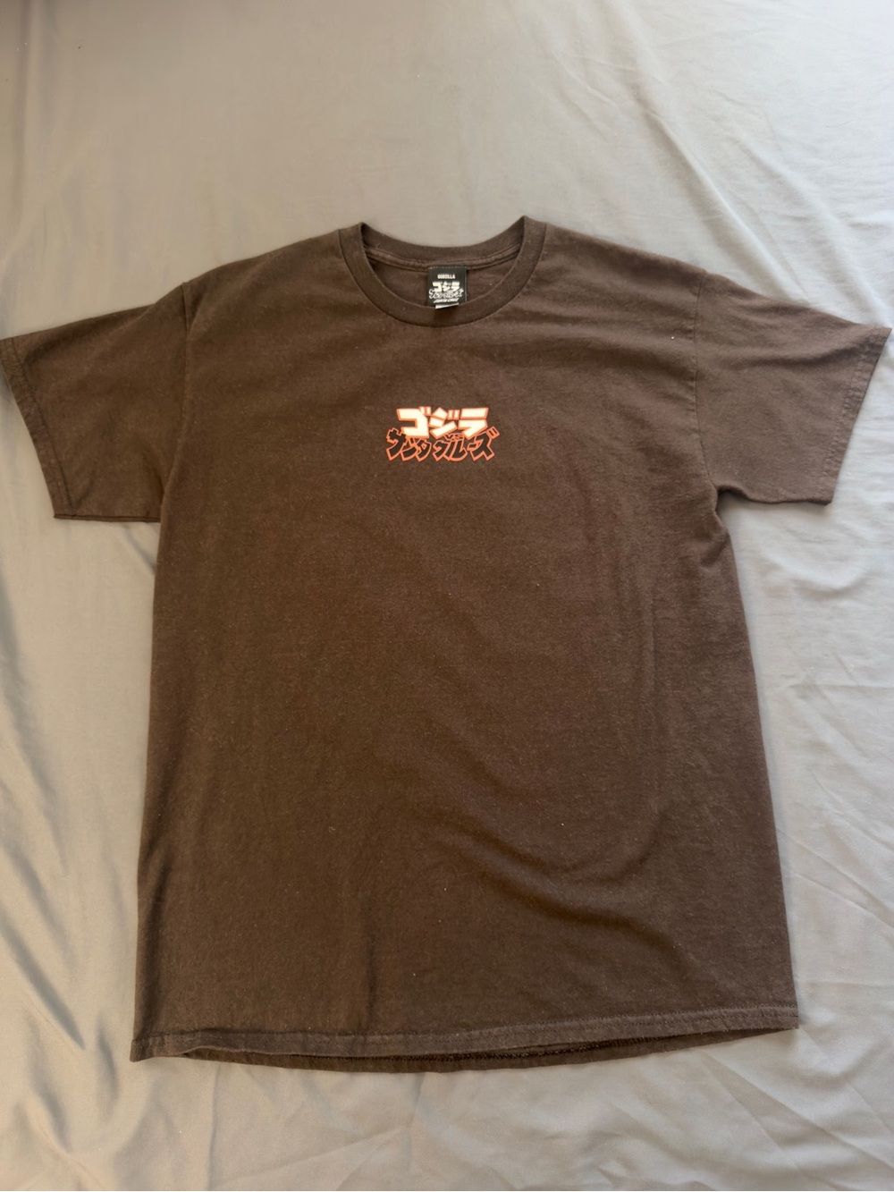 Santa Cruz Skateboards Brown Tee with Japanese Logo Design